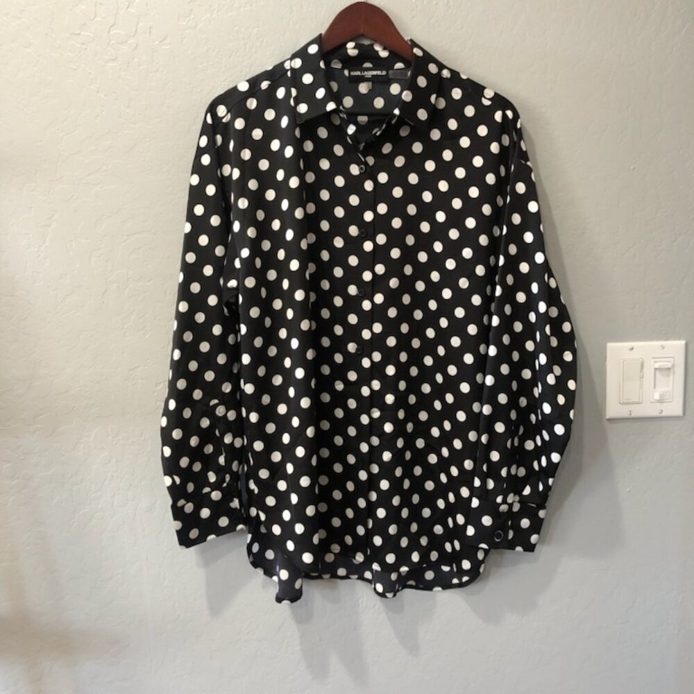 Polka Pot blouse shirt style